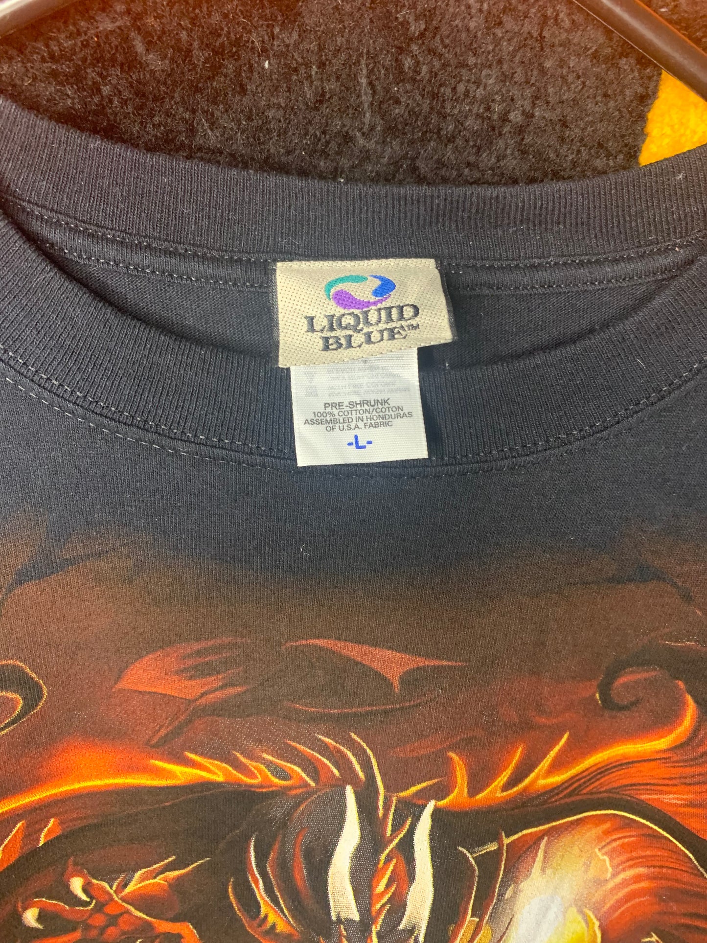 Modern Dragons & War Liquid Blue Tee (L)