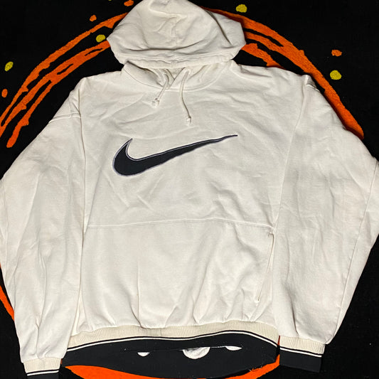 90s Nike Big Center Swoosh Hoodie (XL)